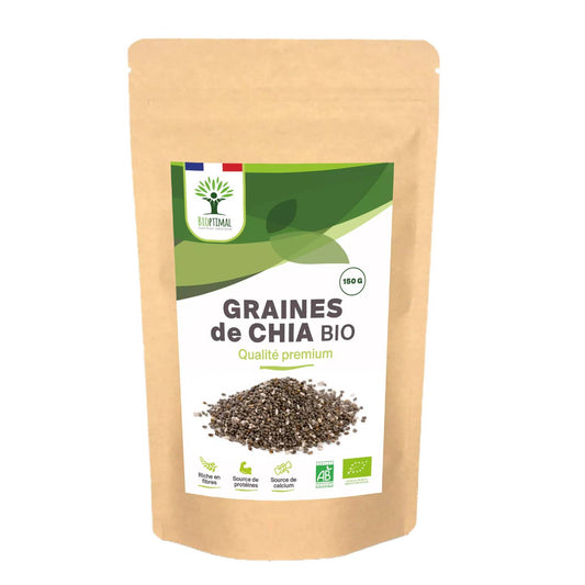 Organic Chia Seeds - Packaged in France - Vegan