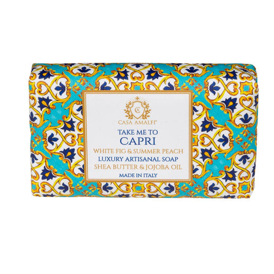 Take Me To Capri - White Fig & Summer Peach Bar Soap