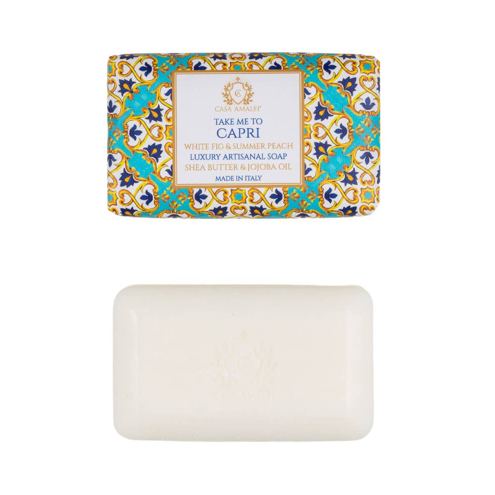 Take Me To Capri - White Fig & Summer Peach Bar Soap