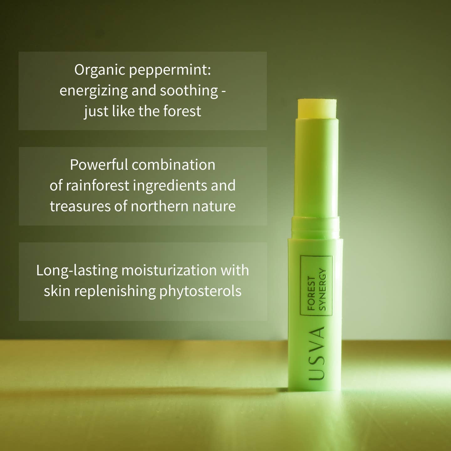 Forest Synergy Energizing & Soothing Lip Balm. MADE IN FINLAND.